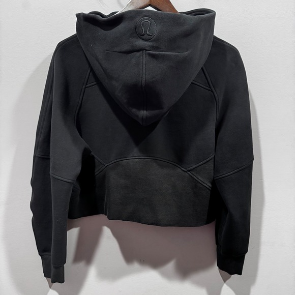 Lululemon Scuba Oversized Cropped Half Zip Hoodie Logo Athleisure M L Flawless - Picture 3 of 13